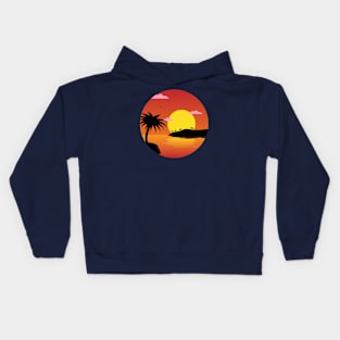 Beach Sunset Kids Hoodie